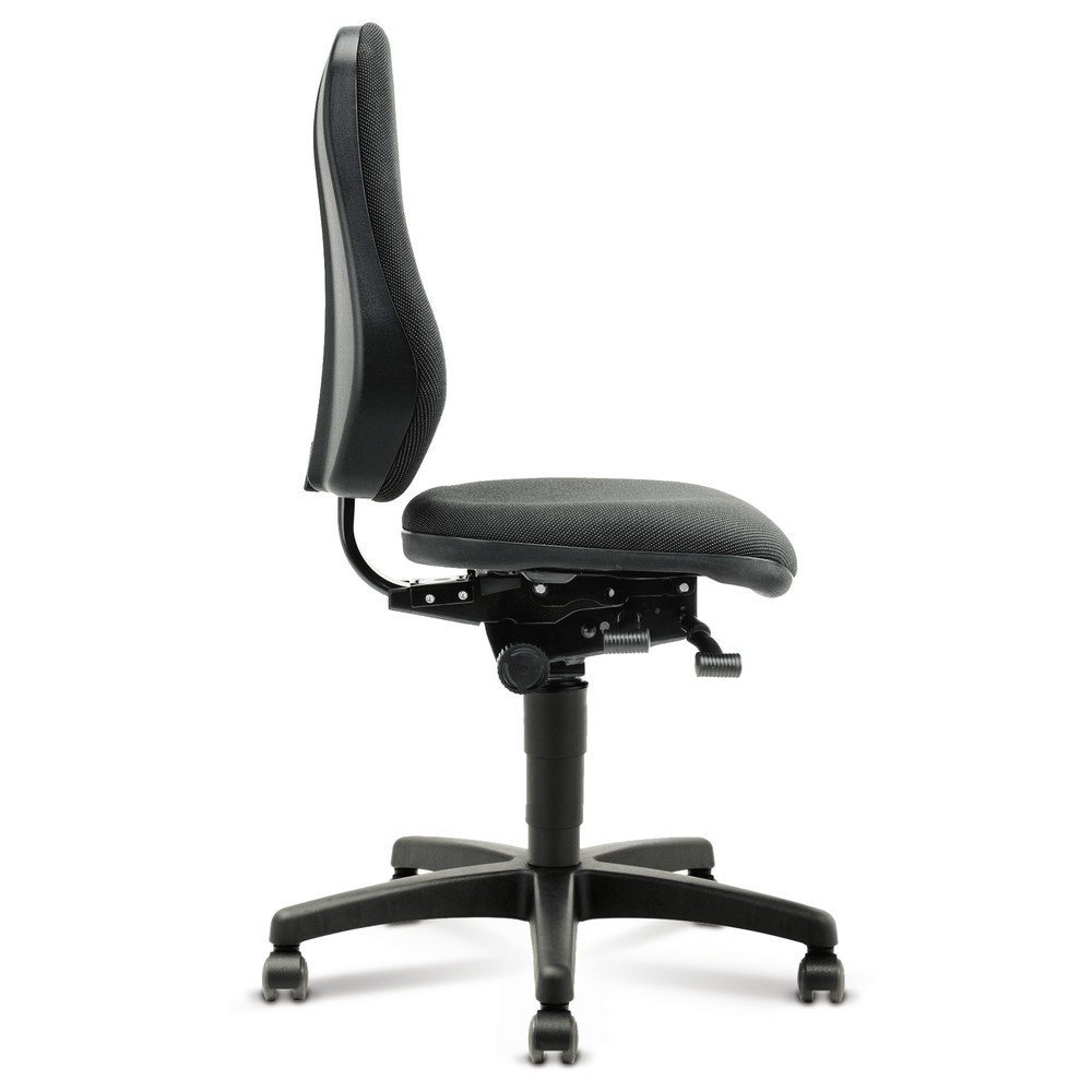 Productafbeelding nr. 2: Werkdraaistoel bimos Alpha, kunstleer, zithoogte 460-640 mm, wielen, zwart
