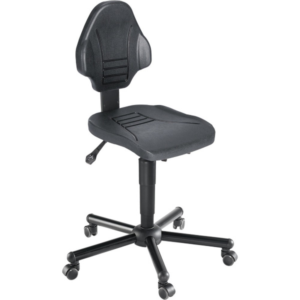 Product afbeelding: Werkdraaistoel Assistant, zithoogte 540-650 mm, stalen onderstel, wielen