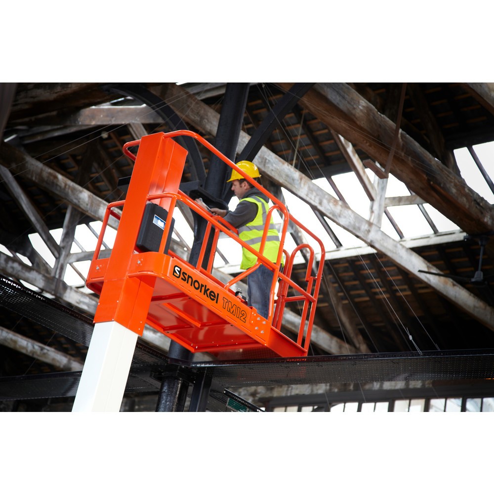 Productafbeelding nr. 2: Werkkooi met telescoop hefmast Snorkel TM12, elektrisch verrijdbaar, draagvermogen 227 kg, werkhoogte max. 5,6 m
