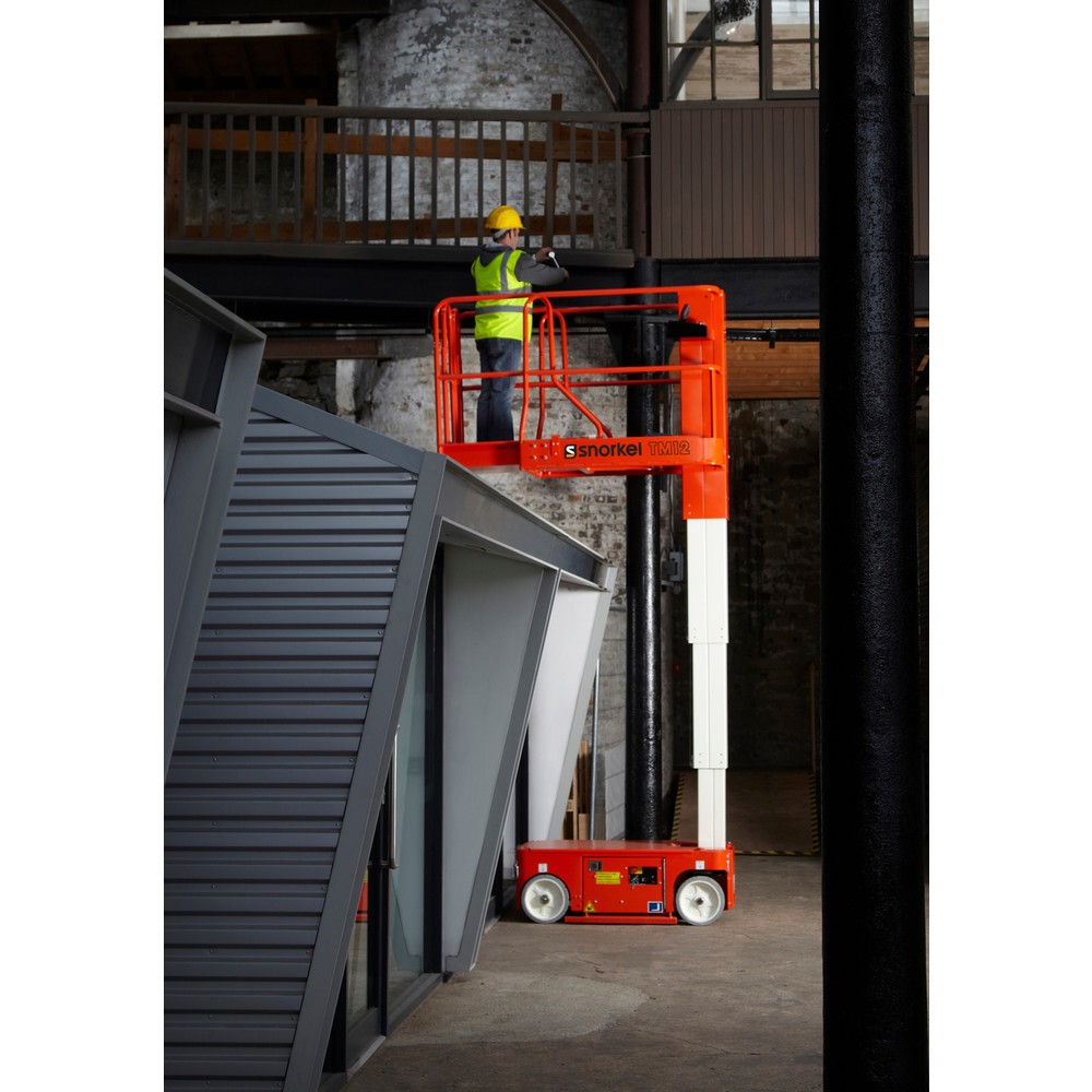 Productafbeelding nr. 3: Werkkooi met telescoop hefmast Snorkel TM12, elektrisch verrijdbaar, draagvermogen 227 kg, werkhoogte max. 5,6 m