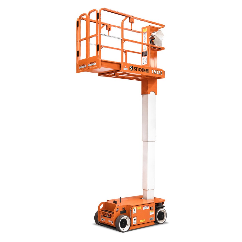 Productafbeelding nr. 1: Werkkooi met telescoop hefmast Snorkel TM12E, elektrisch verrijdbaar, draagvermogen 227 kg, werkhoogte max. 5,6 m