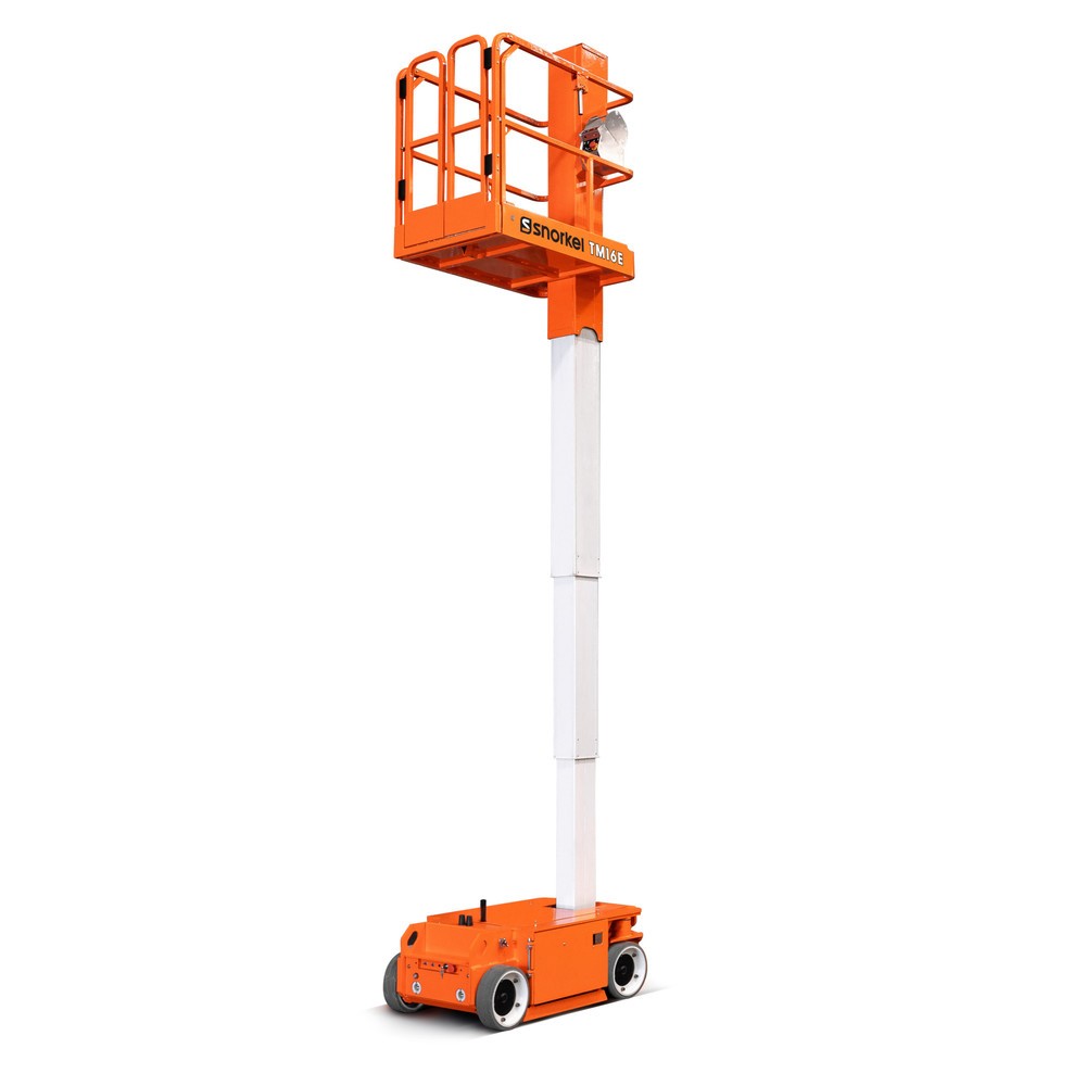 Productafbeelding nr. 1: Werkkooi met telescoop hefmast Snorkel TM16E, elektrisch verrijdbaar, draagvermogen 227 kg, werkhoogte max. 6,8 m