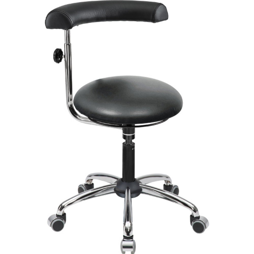 Productafbeelding nr. 1: Werkkruk Comfort-Hocker, ronde zitting van kunstleer, zithoogte 425-500 mm, wielen