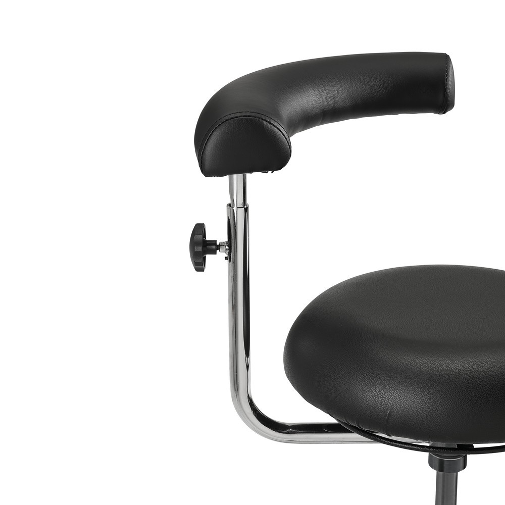 Productafbeelding nr. 2: Werkkruk Comfort-Hocker, ronde zitting van kunstleer, zithoogte 425-500 mm, wielen