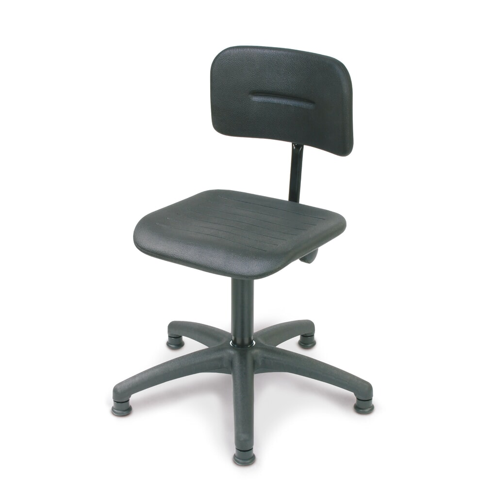 Product afbeelding: Werkkruk Uno polyurethaan, zithoogte 430-560 mm, kunststof onderstel, vloerglijders