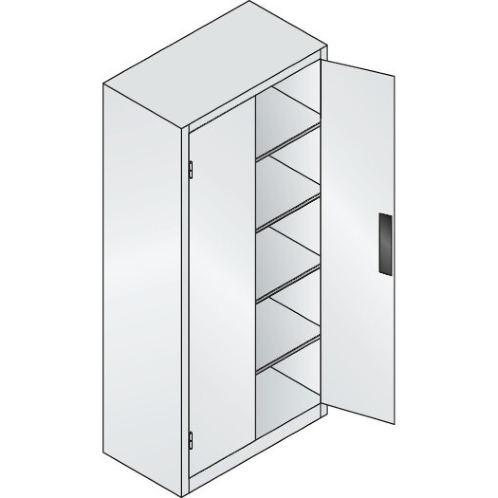 Productafbeelding nr. 3: Draaideurkast, cap. 700 kg, 195x93x50cm, antracietgrijs, antracietgrijs