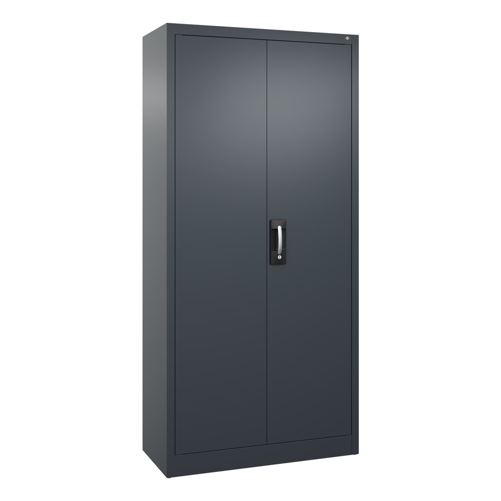 Product afbeelding: Werkplaatsdraaideurkast C+P met 4 legborden, hxbxd 1.950 x 930 x 400 mm, antracietgrijs, antracietgrijs