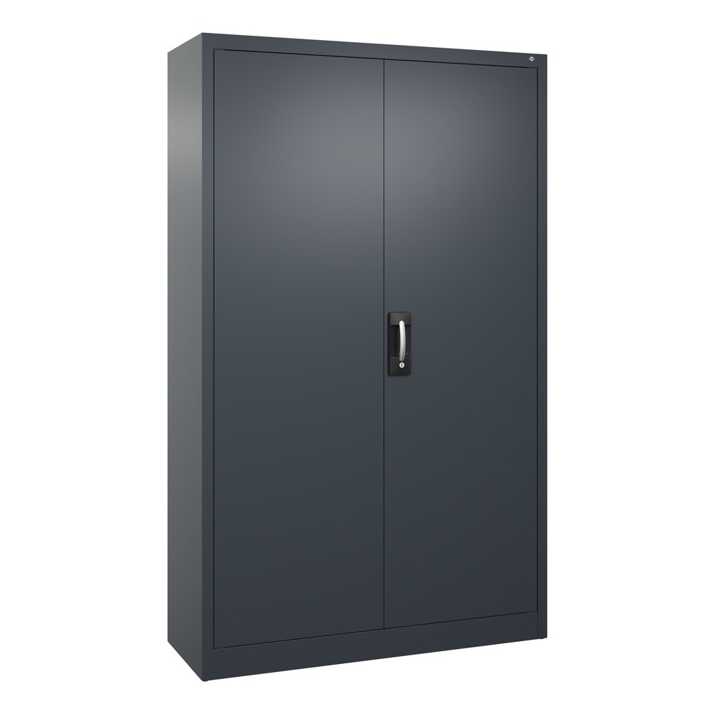 Product afbeelding: Werkplaatsdraaideurkast C+P met 4 legborden, hxbxd 1.950 x 1.200 x 400 mm, antracietgrijs, antracietgrijs