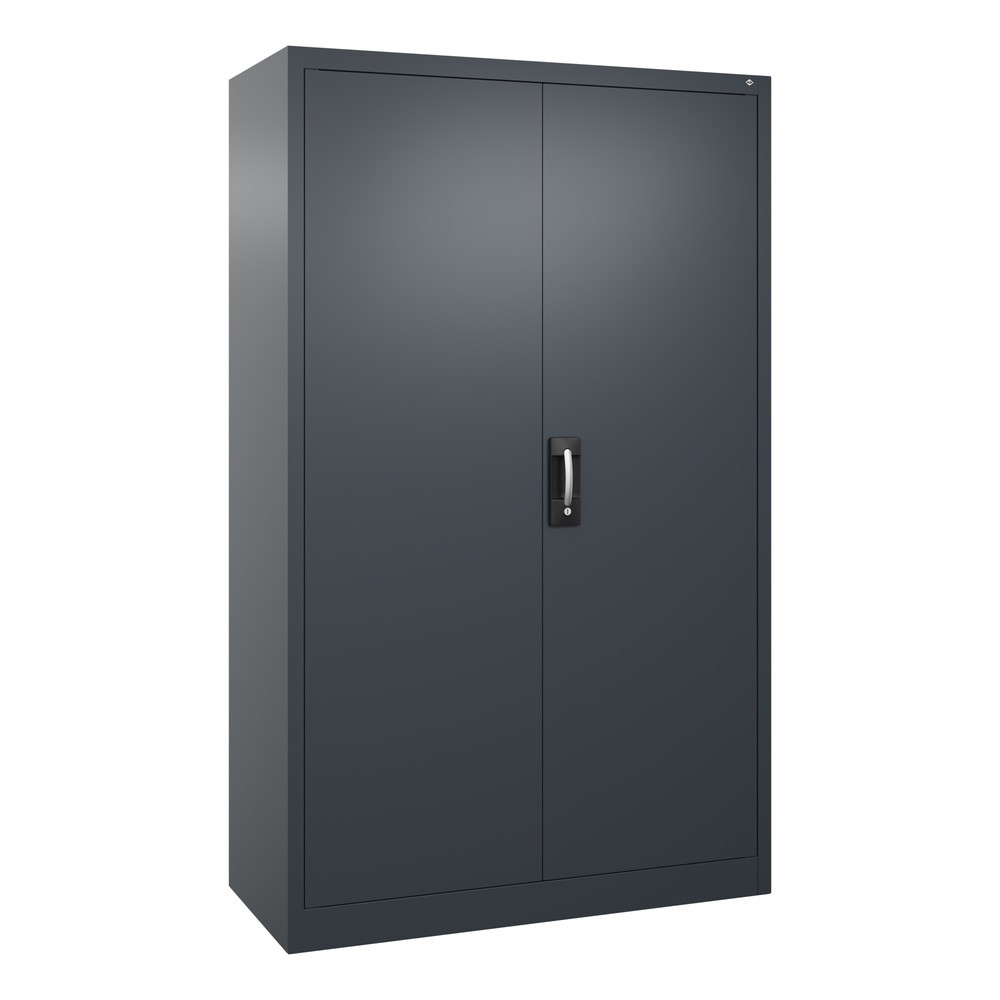 Product afbeelding: Werkplaatsdraaideurkast C+P met 4 legborden, hxbxd 1.950 x 1.200 x 500 mm, antracietgrijs, antracietgrijs