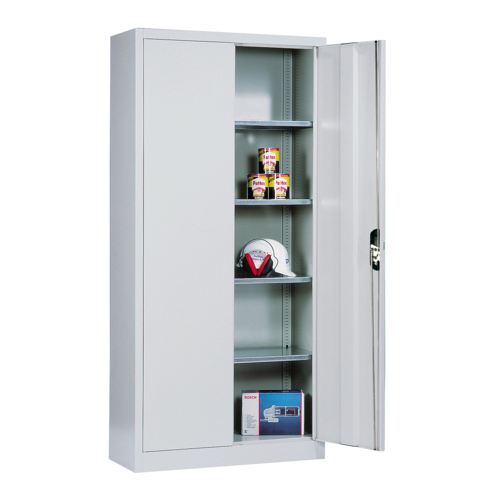 Productafbeelding nr. 2: Werkplaatsdraaideurkast C+P met 4 legborden, hxbxd 1.950 x 930 x 500 mm, antracietgrijs, antracietgrijs