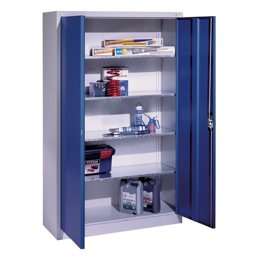 Productafbeelding nr. 4: Werkplaatsdraaideurkast C+P met 4 legborden, hxbxd 1.950 x 930 x 500 mm, antracietgrijs, antracietgrijs