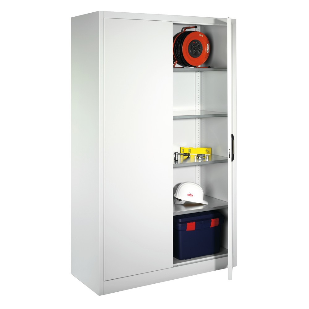 Productafbeelding nr. 6: Werkplaatsdraaideurkast C+P met 4 legborden, hxbxd 1.950 x 930 x 500 mm, antracietgrijs, antracietgrijs