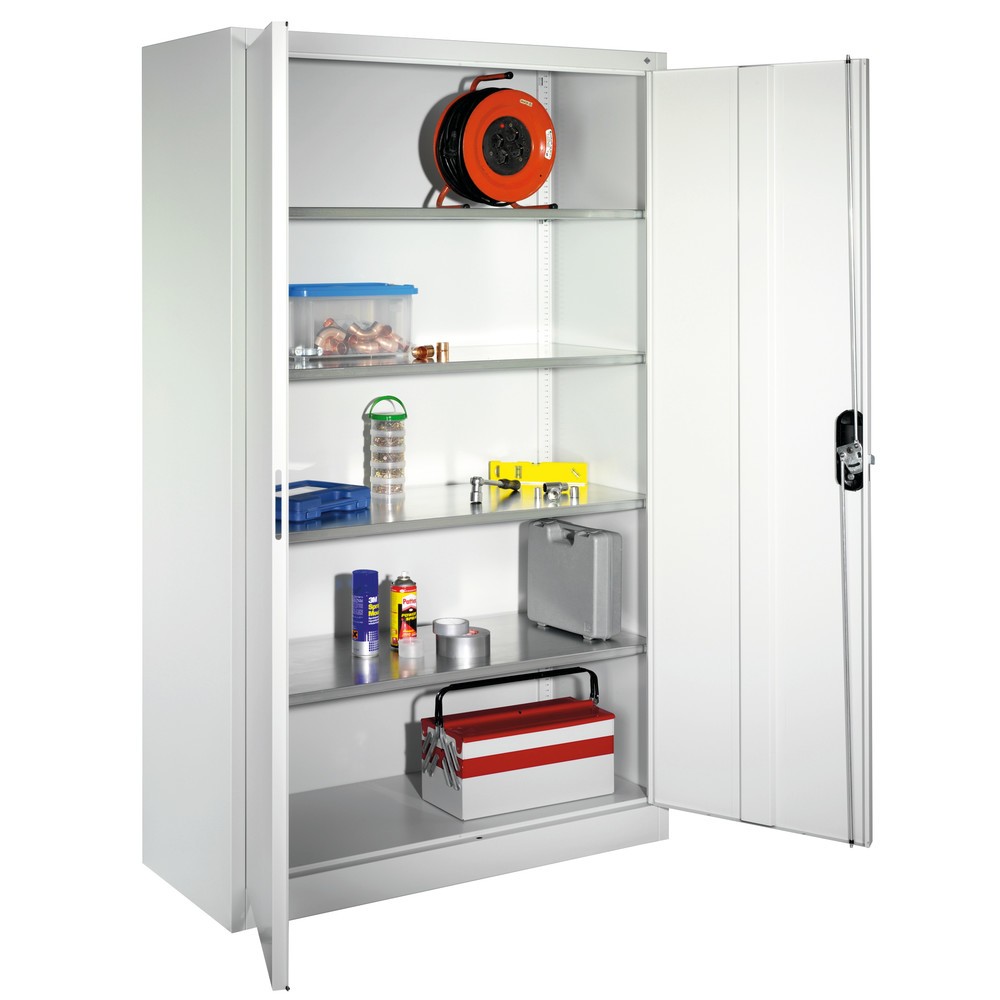 Productafbeelding nr. 7: Werkplaatsdraaideurkast C+P met 4 legborden, hxbxd 1.950 x 930 x 500 mm, antracietgrijs, antracietgrijs