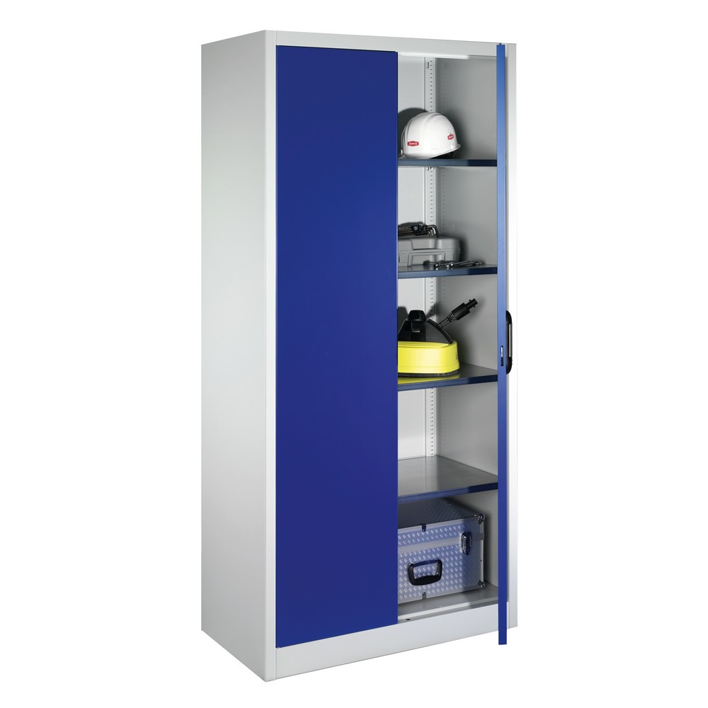 Productafbeelding nr. 11: Werkplaatsdraaideurkast C+P met 4 legborden, hxbxd 1.950 x 930 x 500 mm, antracietgrijs, antracietgrijs