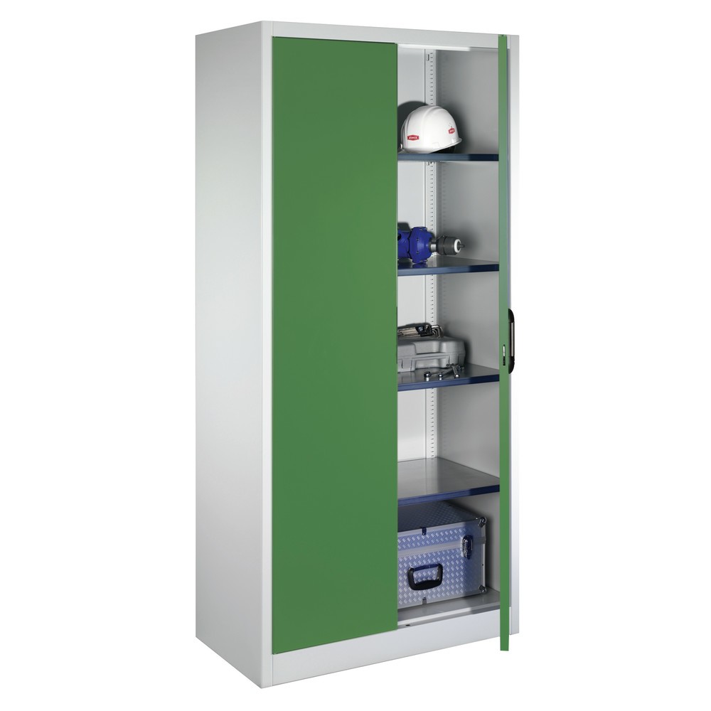 Productafbeelding nr. 14: Werkplaatsdraaideurkast C+P met 4 legborden, hxbxd 1.950 x 930 x 500 mm, antracietgrijs, antracietgrijs