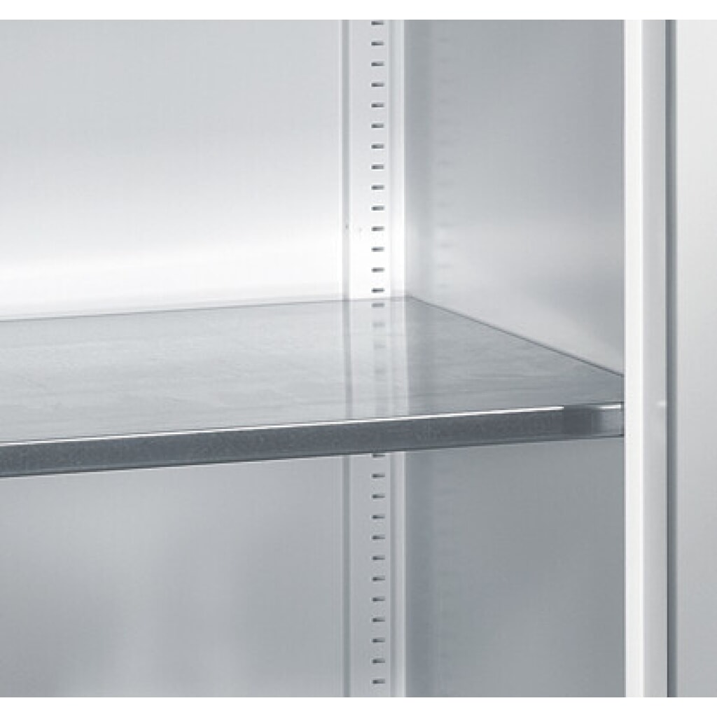 Productafbeelding nr. 3: Werkplaatsdraaideurkast C+P met centrale wand + 8 legborden, hxbxd 1.950 x 930 x 500 mm, lichtgrijs, gentiaanblauw