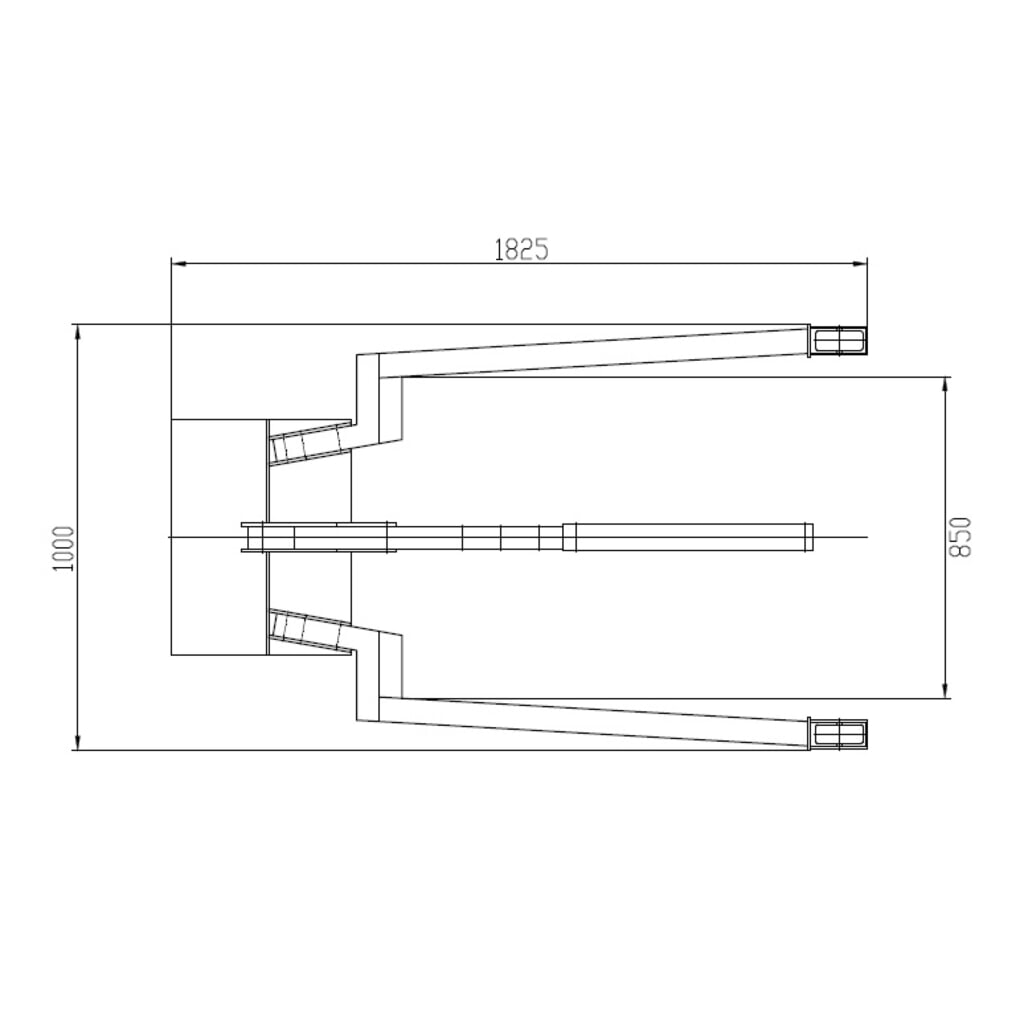 Werkplaatskraan met parallelle wielarmen, inklapbaar, cap. 500 kg Productafbeelding nr. 4: Werkplaatskraan met parallelle wielarmen, inklapbaar, cap. 500 kg
