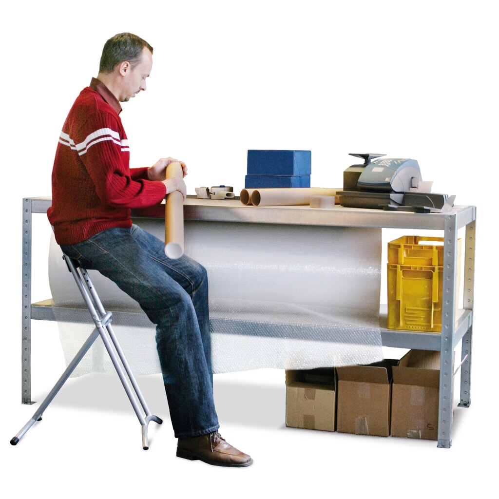 Werktafel META met 2 legborden, vaklast 800 kg, hxbxd 970 x 2.000 x 800 mm Product afbeelding: Werktafel META met 2 legborden, vaklast 800 kg, hxbxd 970 x 2.000 x 800 mm