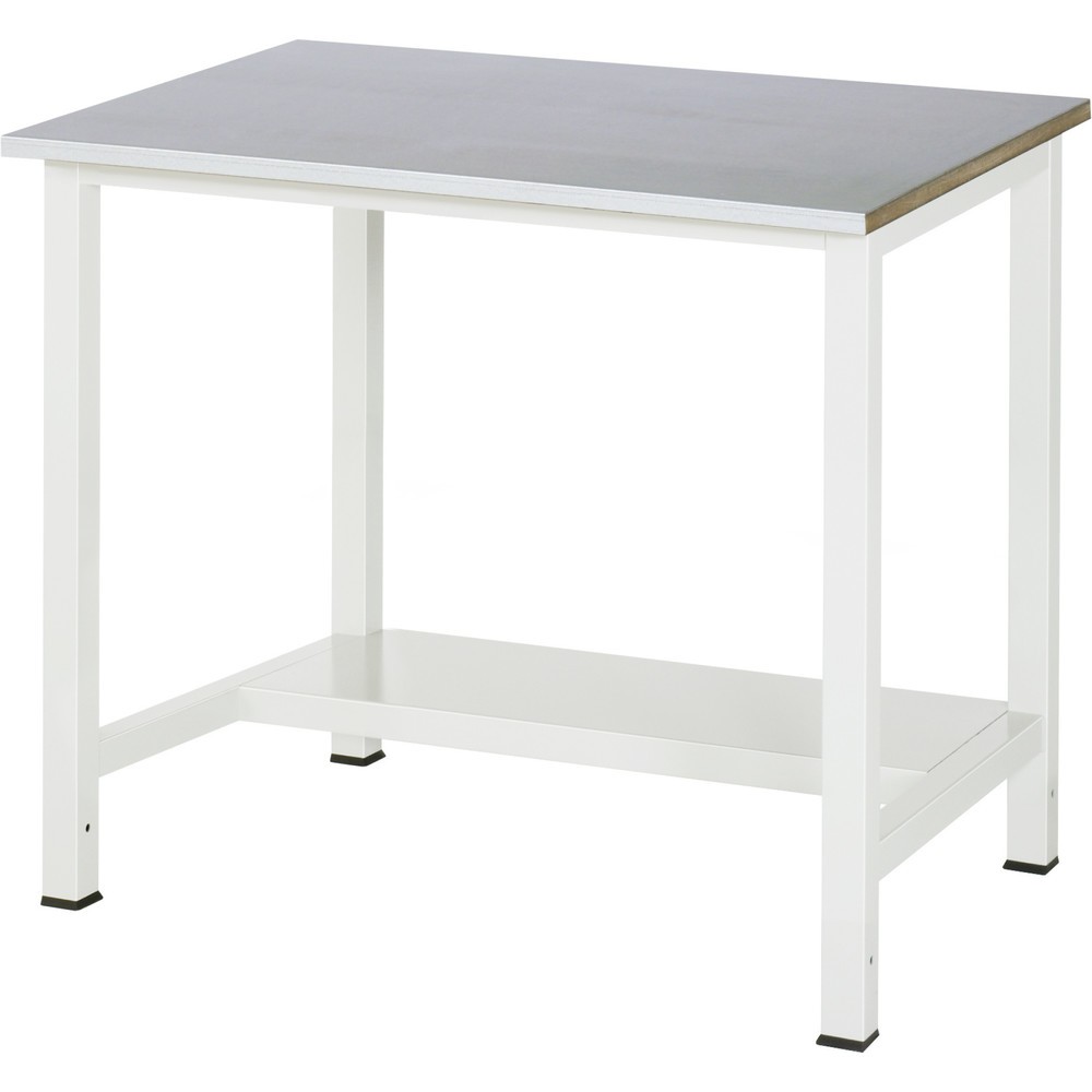 Productafbeelding nr. 1: Werktafel RAU 900 met legbord diepte 320 mm, hxbxd 825 x 1.000 x 800 mm, werkblad met laag plaatstaal