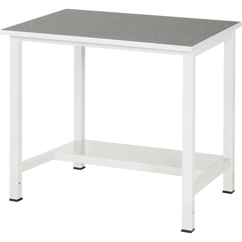 Productafbeelding nr. 1: Werktafel RAU 900 met legbord diepte 320 mm, hxbxd 825 x 1.000 x 800 mm, werkblad met Universal-/linoleumlaag