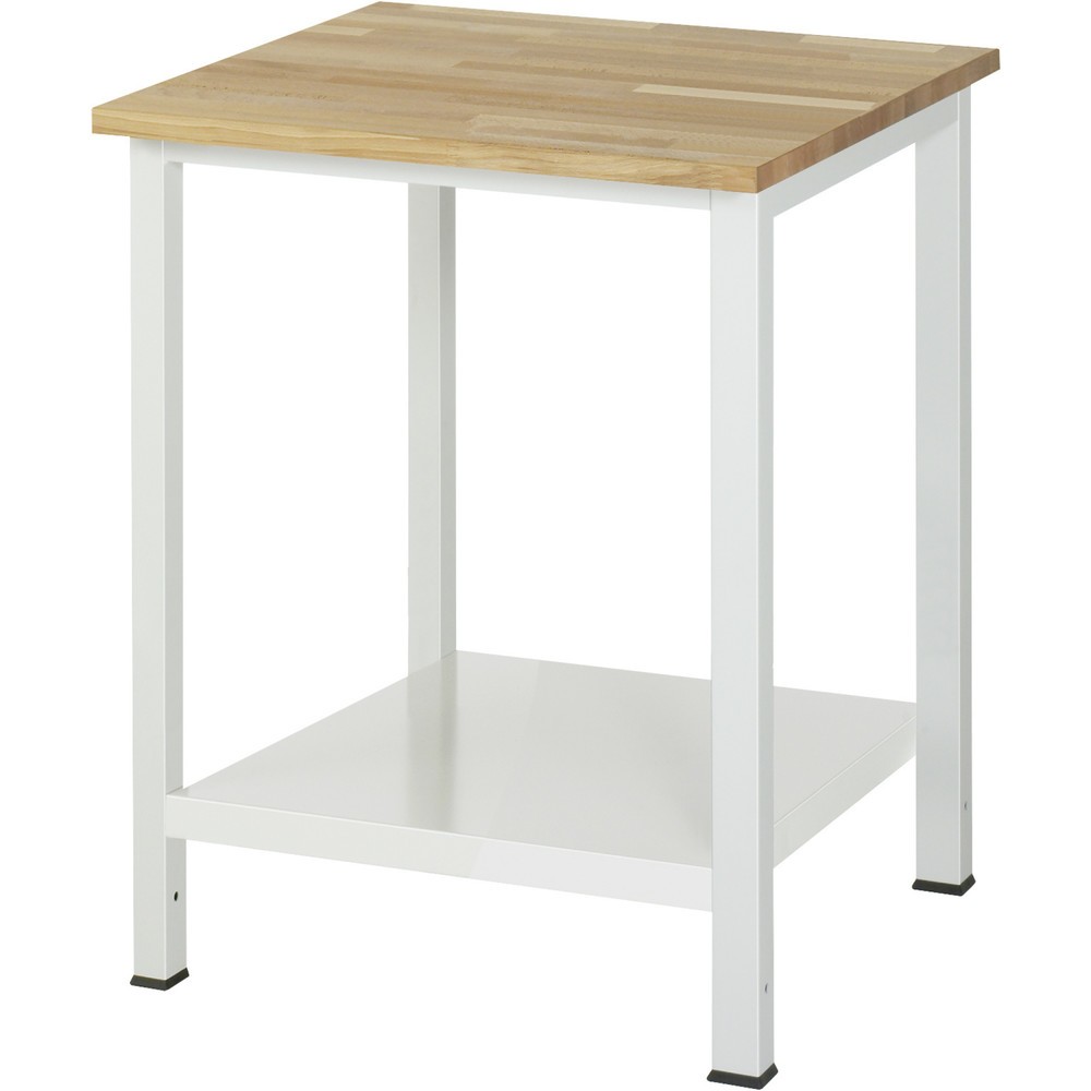 Productafbeelding nr. 1: Werktafel RAU 900 met legbord diepte 650 mm, hxbxd 825 x 750 x 800 mm, massief beuken werkblad