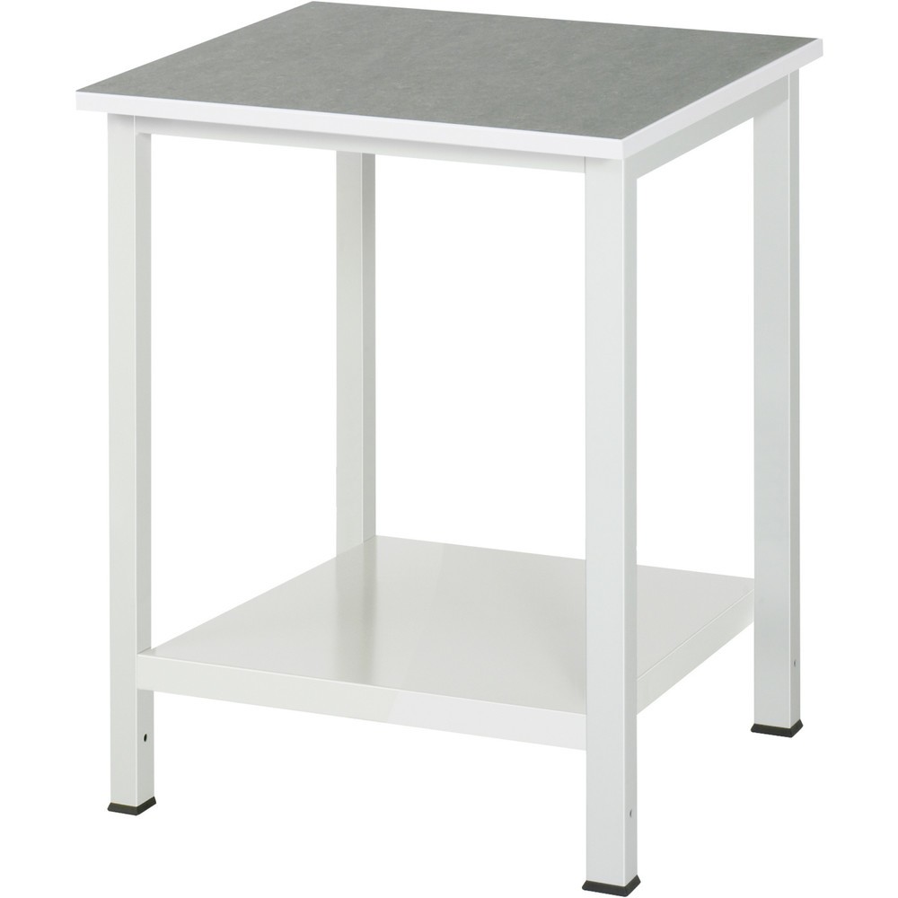 Productafbeelding nr. 1: Werktafel RAU 900 met legbord diepte 650 mm, hxbxd 825 x 750 x 800 mm, werkblad met Universal-/linoleumlaag