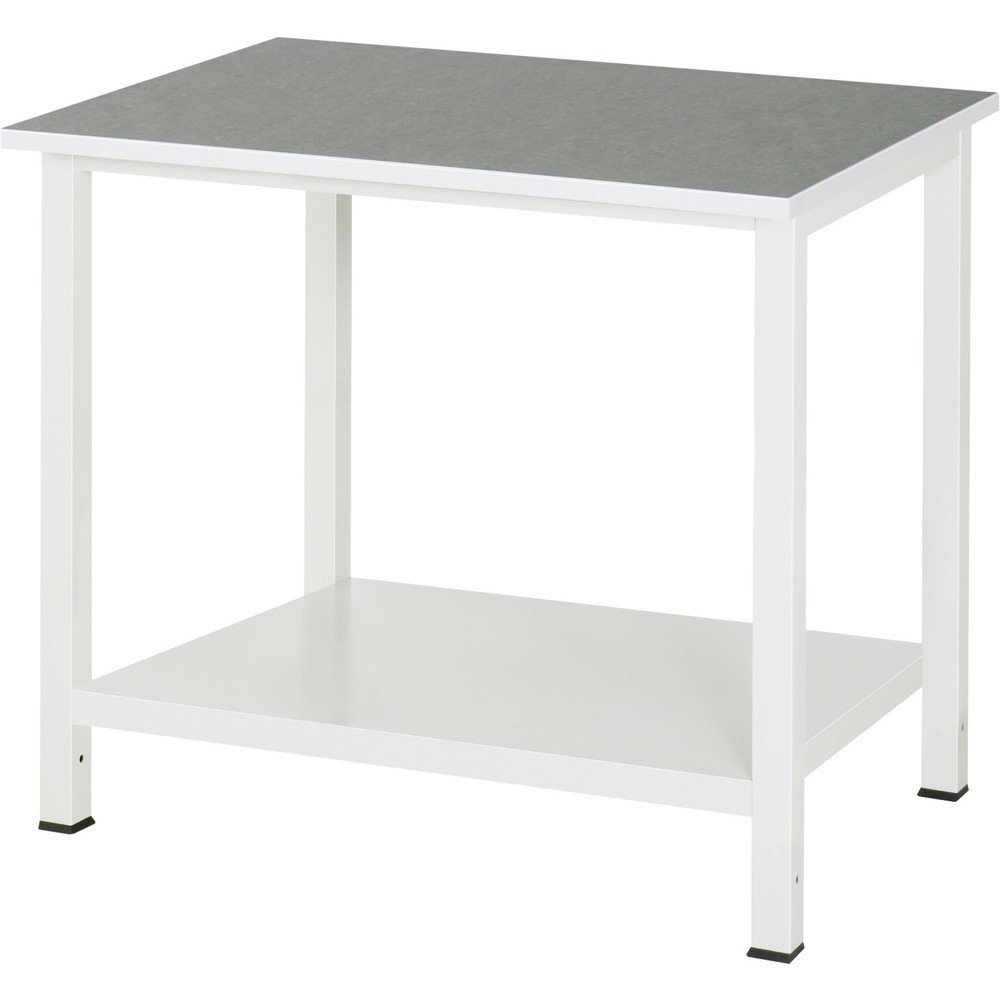 Productafbeelding nr. 1: Werktafel RAU 900 met legbord diepte 650 mm, hxbxd 825 x 1.000 x 800 mm, werkblad met Universal-/linoleumlaag