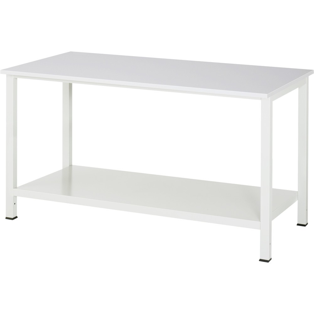 Productafbeelding nr. 1: Werktafel RAU 900 met legbord diepte 650 mm, hxbxd 825 x 1.500 x 800 mm, werkblad met EGB-melaminelaag