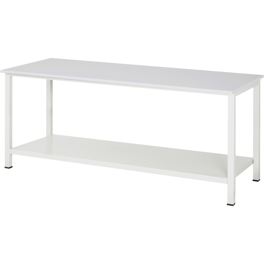 Productafbeelding nr. 1: Werktafel RAU 900 met legbord diepte 650 mm, hxbxd 825 x 2.500 x 800 mm, werkblad met melaminelaag