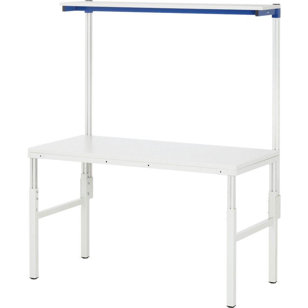 Productafbeelding nr. 3: Werktafel RAU serie E, met legplank, hxbxd 650-1.000 x 1.200 x 700 mm, werkblad met melaminelaag