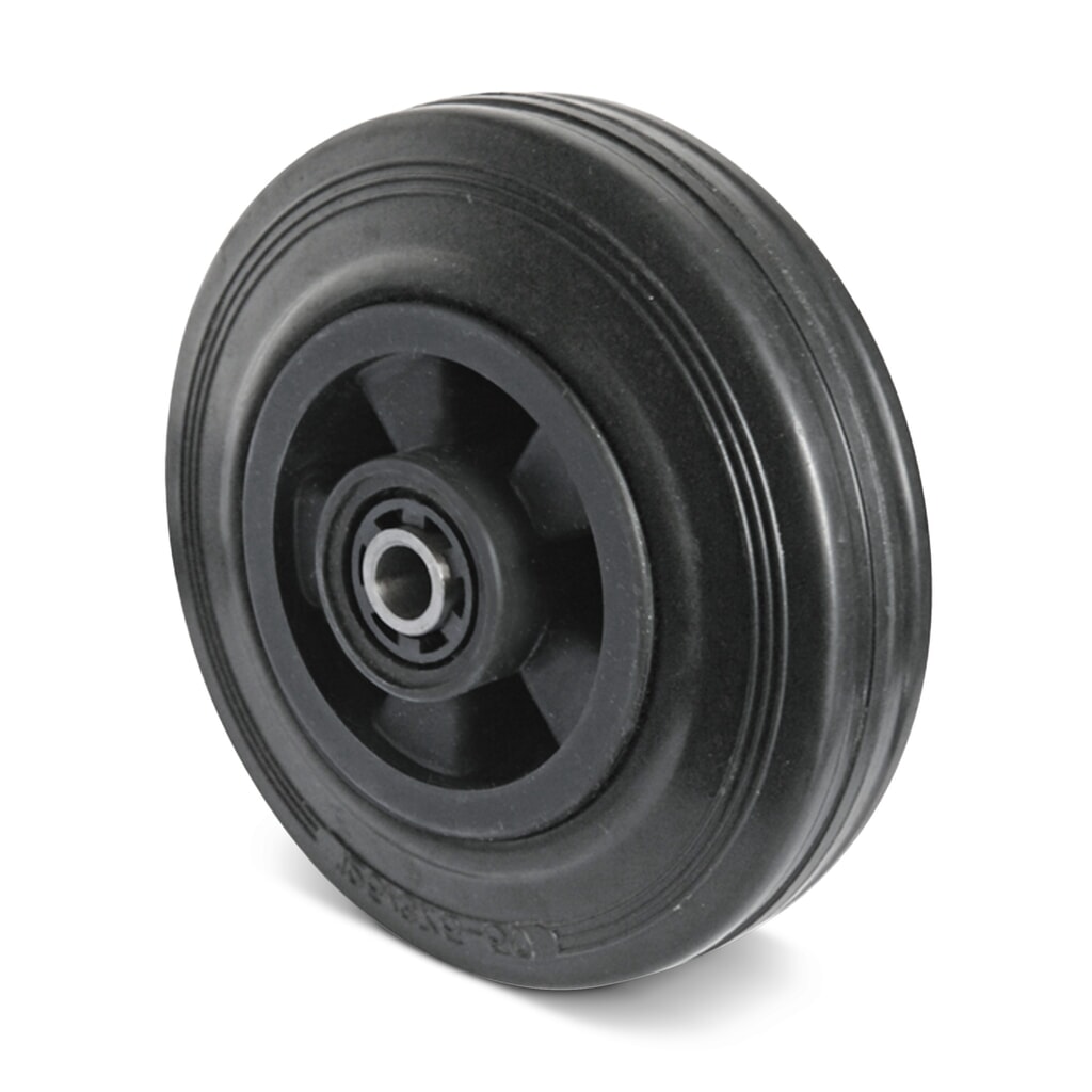 Wiel van massief rubber Basic, rollager, Ø x b 100 x 30 mm, cap. 75 kg Product afbeelding: Wiel van massief rubber Basic, rollager, Ø x b 100 x 30 mm, cap. 75 kg