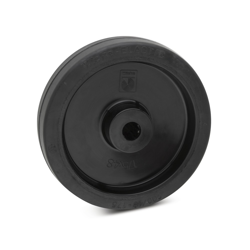 Product afbeelding: Wiel van elastisch massief rubber Wicke, rollager, Ø x b 100 x 36 mm, cap. 180 kg