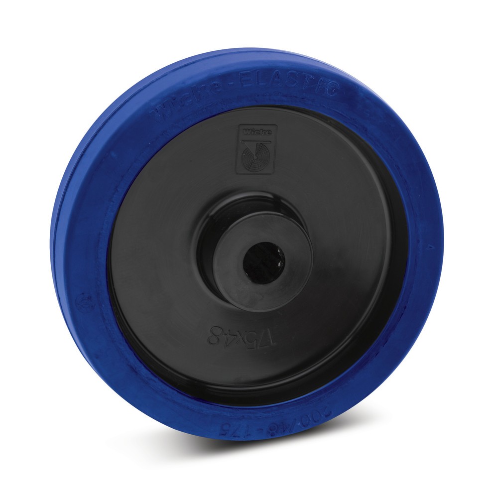 Product afbeelding: Wiel van elastisch massief rubber Wicke, rollager, laat geen strepen achter, Ø x b 100 x 36 mm, cap. 180 kg