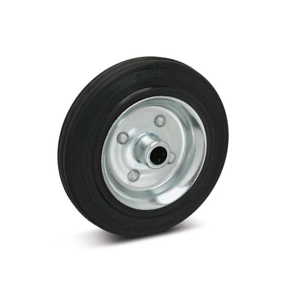 Product afbeelding: Wiel van massief rubber Wicke, rollager, Ø x b 80 x 25 mm, cap. 50 kg