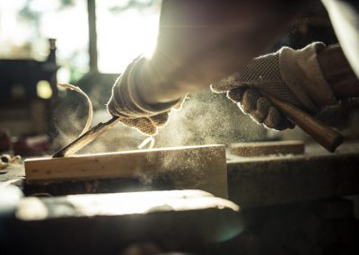 Welk gereedschap gebruikt een timmerman?