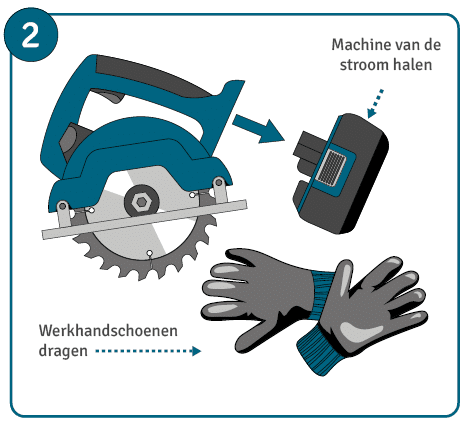 Handleiding voor een zaagblad slijpen: stap 2