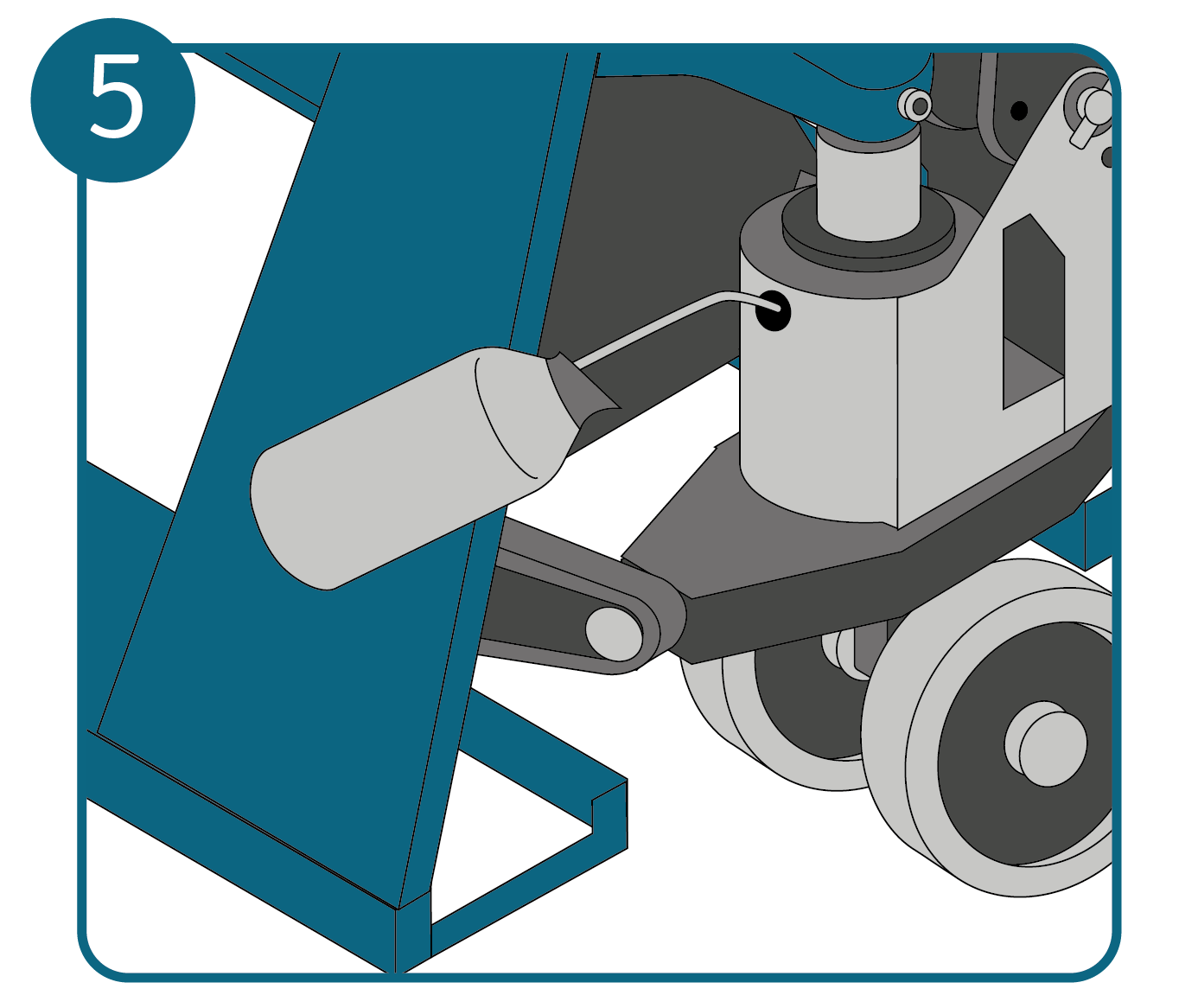 Pompwagen olie bijvullen