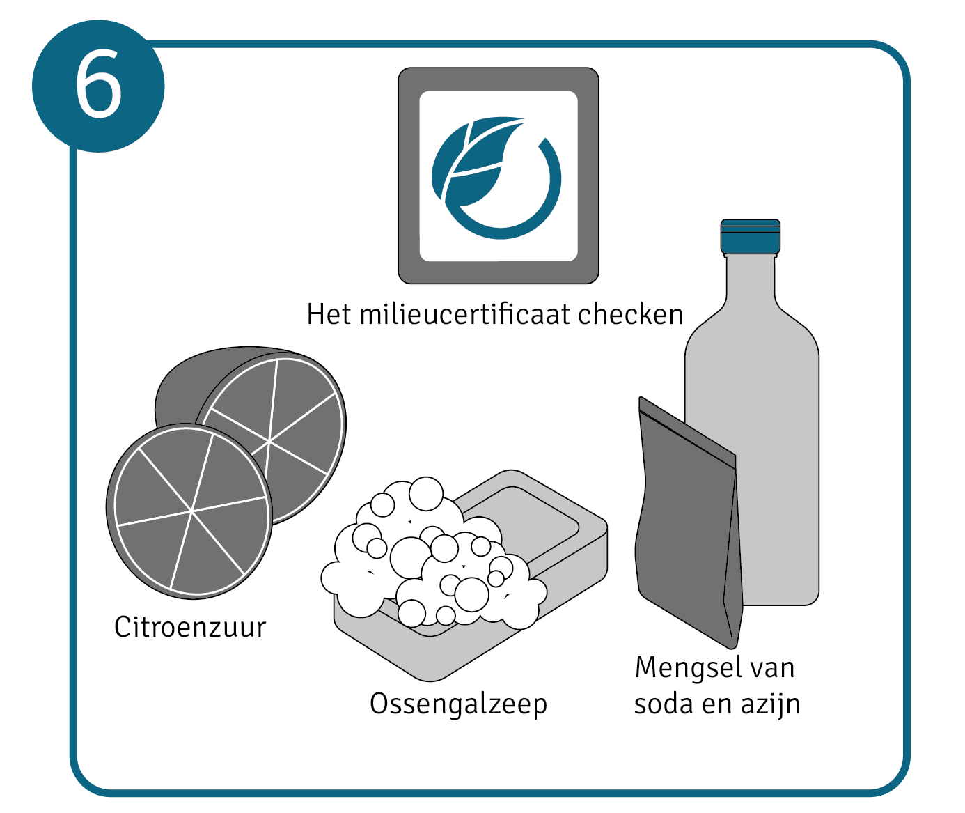 Stap 6: gebruik duurzame schoonmaakmiddelen