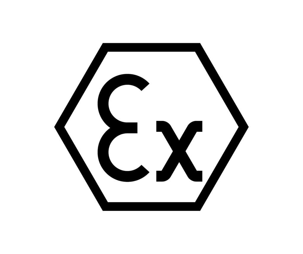 ATEX-zones: symbool voor het markeren van machines in werkomgevingen met explosiegevaar