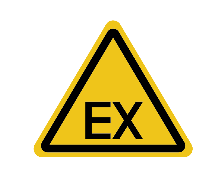 ATEX-zones: symbool voor werkomgevingen met explosiegevaar