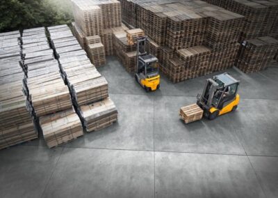 De afmetingen van een heftruck