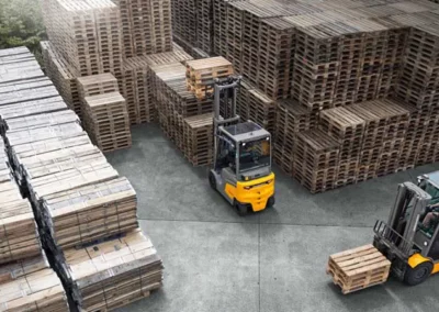 De afmetingen van een heftruck