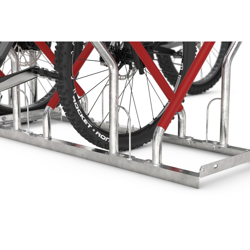 Productafbeelding nr. 2: Fietsenrek wsm® 0500 XBF, voor keilboutbevestiging, thermisch verzinkt, 2-zijdige wielinzet, 12 plaatsen, wielafstand 540 mm