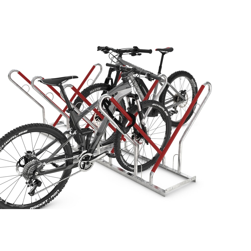 Productafbeelding nr. 3: Fietsenrek wsm® 0500 XBF, voor keilboutbevestiging, thermisch verzinkt, 2-zijdige wielinzet, 12 plaatsen, wielafstand 540 mm