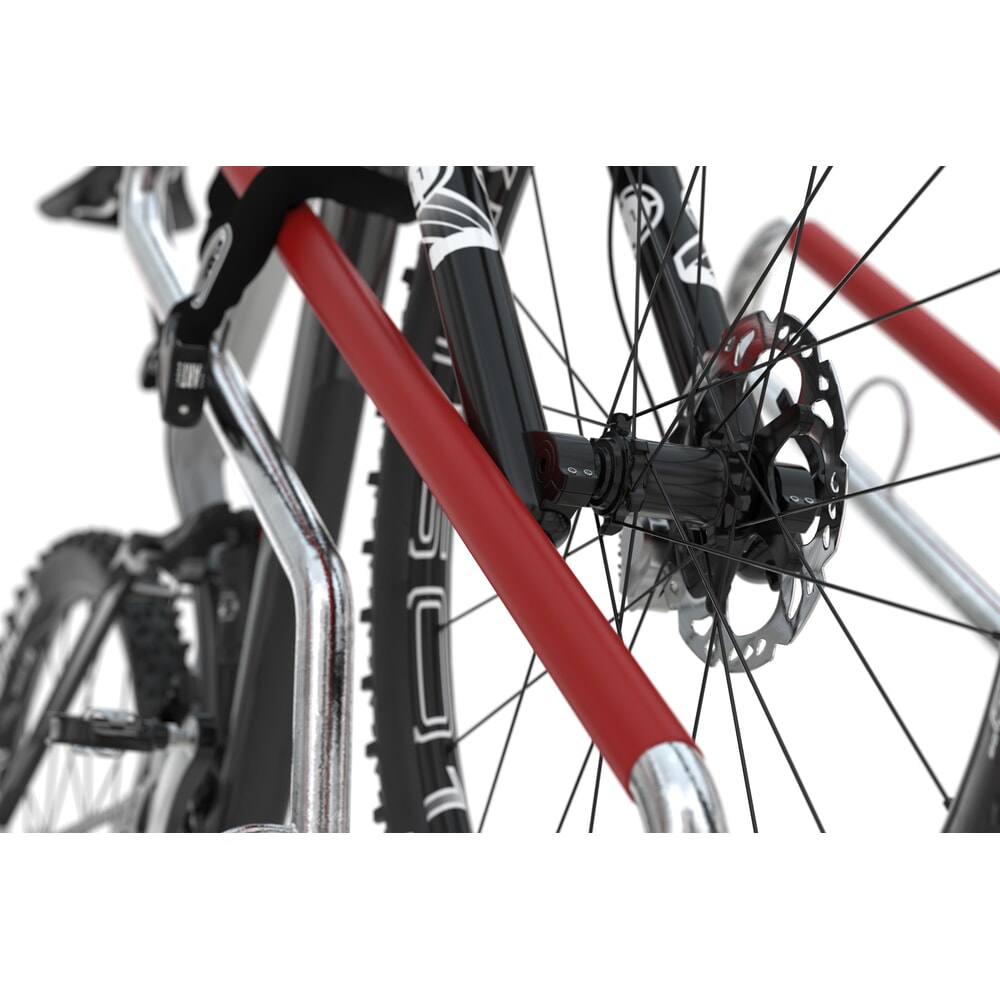 Productafbeelding nr. 2: Fietsenrek wsm® 0500 XBF, voor keilboutbevestiging, thermisch verzinkt, 1-zijdige wielinzet, 2 plaatsen, wielafstand 500 mm