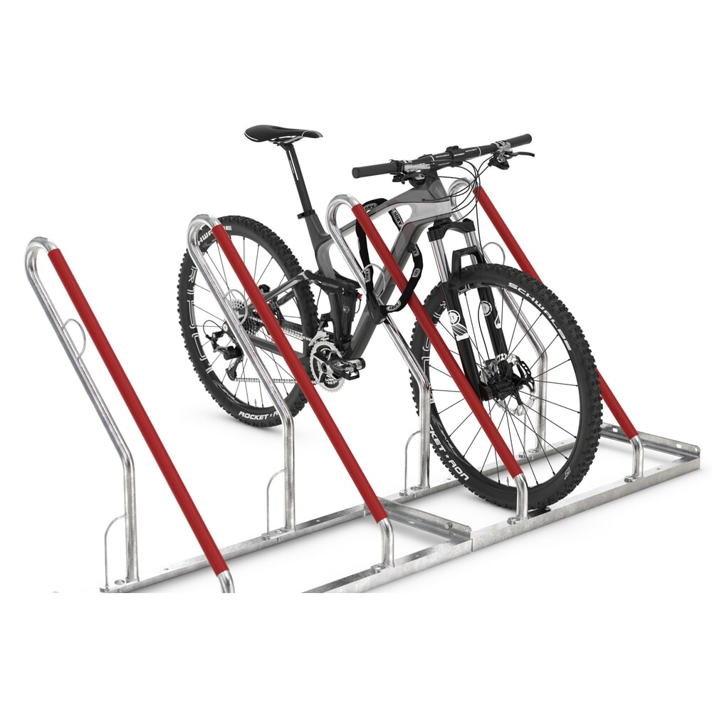 Productafbeelding nr. 4: Fietsenrek wsm® 0500 XBF, voor keilboutbevestiging, thermisch verzinkt, 1-zijdige wielinzet, 2 plaatsen, wielafstand 500 mm