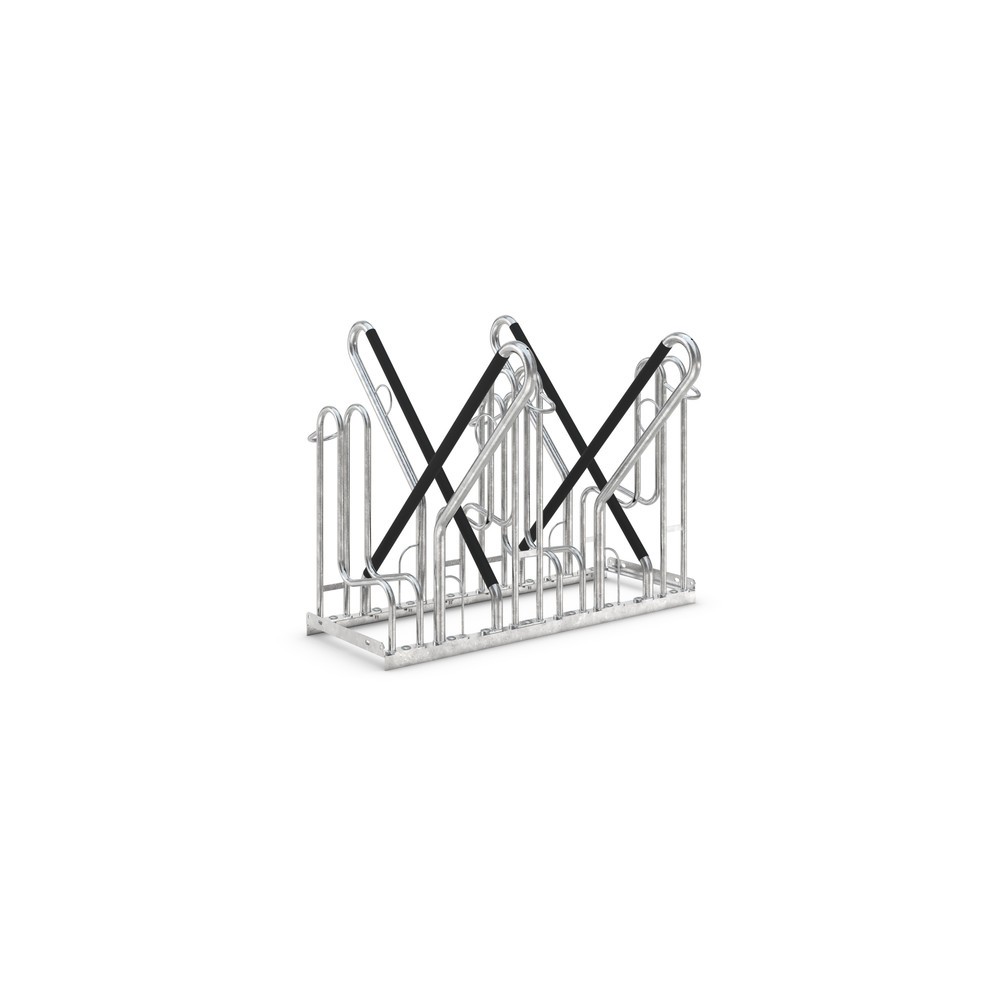 Productafbeelding nr. 1: Fietsenrek wsm® 4700 XBF, vrijstaand, thermisch verzinkt, 2-zijdige wielinzet, 4 plaatsen, wielafstand 540 mm