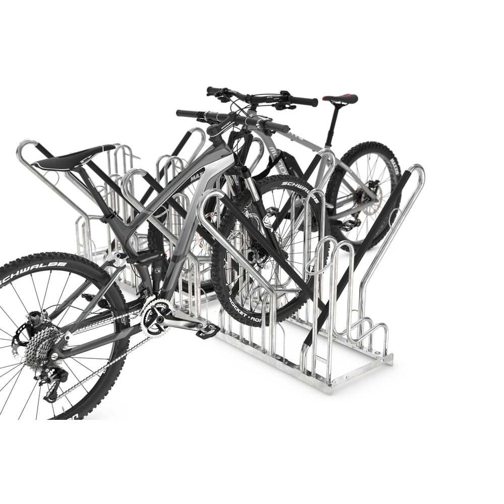 Productafbeelding nr. 2: Fietsenrek wsm® 4700 XBF, vrijstaand, thermisch verzinkt, 2-zijdige wielinzet, 12 plaatsen, wielafstand 540 mm