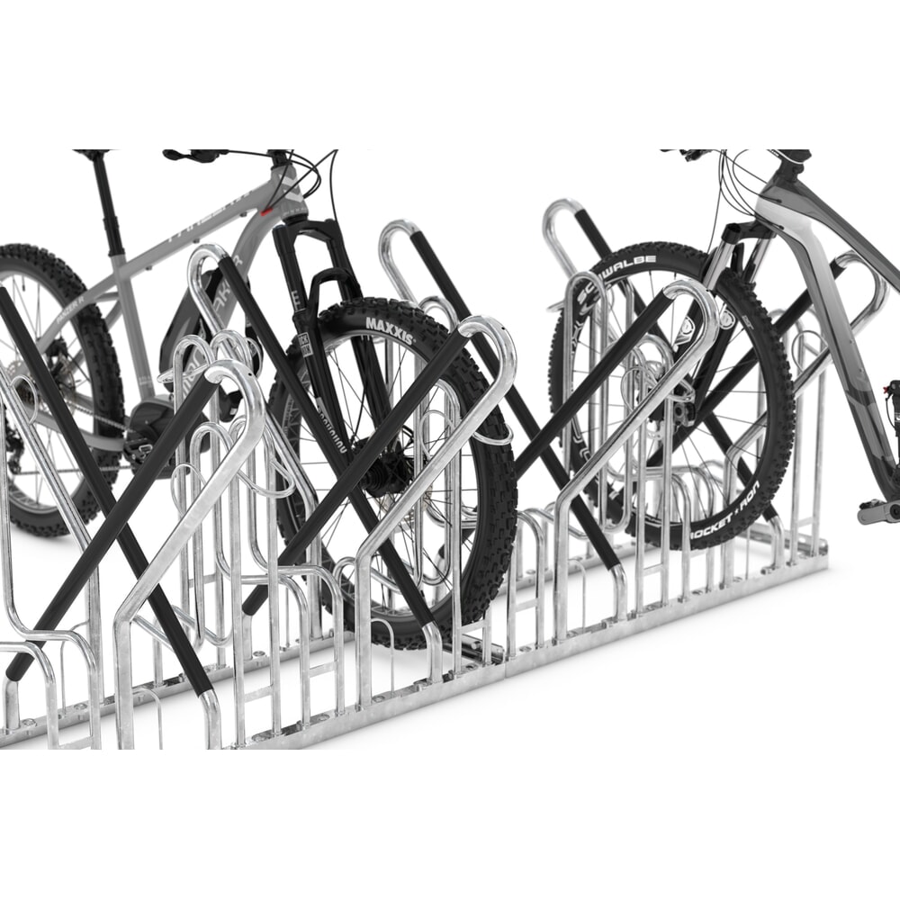 Productafbeelding nr. 3: Fietsenrek wsm® 4700 XBF, vrijstaand, thermisch verzinkt, 2-zijdige wielinzet, 12 plaatsen, wielafstand 540 mm