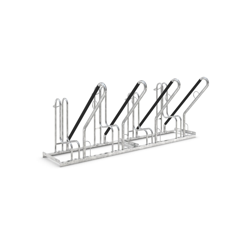 Productafbeelding nr. 1: Fietsenrek wsm® 4700 XBF, vrijstaand, thermisch verzinkt, 1-zijdige wielinzet, 4 plaatsen, wielafstand 500 mm